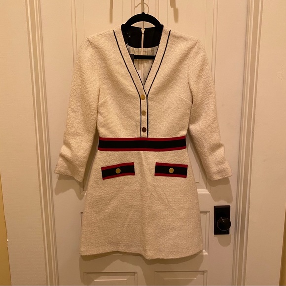 🎀SOLD🎀Maje Rosine Tweed Long Sleeve Mini Dress - Picture 5 of 8